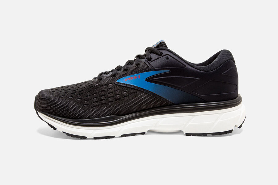 Brooks Running Shoes Mens Black/Blue - Dyad 11 Road - 5439-UHBQS